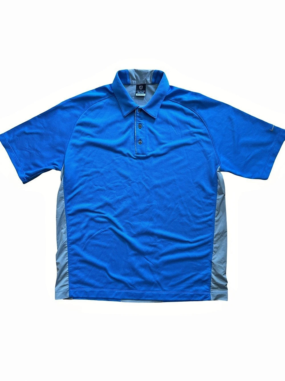 Vintage Nike Golf Polo Shirt Men’s Size XL Blue & Gray Retro Classic Nike Golf